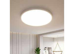 0699906709430 - Delaveek - Ultradünne LED-Deckenleuchte 25mm Weiß Neutral 4000K Rund Ø30cm LED-Badezimmerleuchte IP54 für Badezimmer Schlafzimmer Wohnzimmer Küche