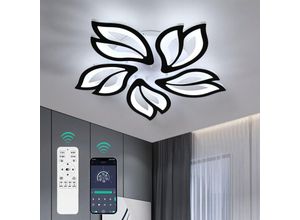 0699906863842 - LED-Deckenlampe Dimmbar 45W Modernes Design mit Fernbedienung Acryl Blume Für Wohnzimmer Schlafzimmer Esszimmer Küche Durchmesser 60cm - Aiskdan