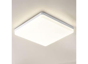 0699914661096 - Quadratische LED-Deckenleuchte 48W 5400LM Naturweiß 4000K Modernes Design für Wohnzimmer Schlafzimmer Küche - Aiskdan