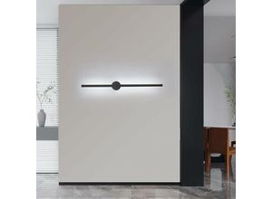 0699914672191 - Wandleuchte Innen Wandleuchte Led 360° drehbar 6500K Kaltweiß Moderne Wandleuchte Schwarz Schwarz für Schlafzimmer Wohnzimmer Esszimmer Flur Treppe