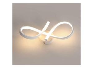 0699915893434 - LED-Deckenlampe weiß kreatives Design Number-8 20W 2250LM 3000K ideal für Schlafzimmer Küche Flur und Bad - Aiskdan