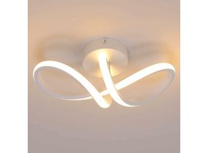 0699916783222 - Comely - Moderne led Deckenleuchte Gebogene Deckenleuchte Deckenbeleuchtung für Wohnzimmer Schlafzimmer Küche Esszimmer - 20W - Weiß - Warmweiß