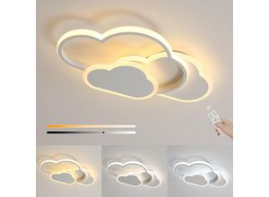 0699917176825 - Kreative weiße LED-Deckenlampe 32W dimmbar 3000-6500k 3200lm L42H6cm Wolke Cartoon-Beleuchtung für Kinderzimmer und Jungen&Mädchen Zimmer - Aiskdan