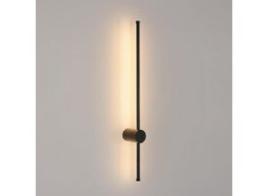 0699920454347 - LED-Wandleuchte 80cm Wandleuchte 360 drehbar Warmweiß 3000K Für WohnzimmerSchlafzimmerFlurDiele Schwarz