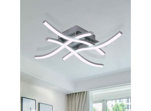 0699923425665 - Goeco - led Deckenleuchte 24W Modernes Design Wellenform Deckenlampe Kaltweiß 6000K Für Wohnzimmer Schlafzimmer Esszimmer Büro