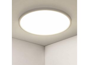 0699925064978 - 36W LED-Deckenleuchte IP44 40 cm moderne ultradünne Wohnzimmer-Deckenleuchte runde Deckenleuchte 3240 lm 4500 k Neutralweiß für Badezimmer