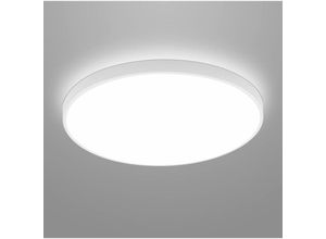 0699926765195 - Goeco - led Deckenleuchte Rund Deckenleuchte Kaltweiß 6000K Ø27cm für Badezimmer Wasserdicht IP54 Für Bad Schlafzimmer Wohnzimmer Küche