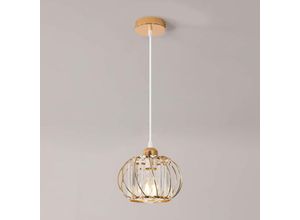 0699929000613 - Comely - Moderne Kristall Pendelleuchte Runder Metallanhänger Höhenverstellbar Lampenschirm für Wohnzimmer Esszimmer Küche Schlafzimmer Flur