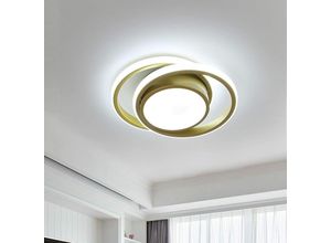 0699932982685 - Delaveek - Runde LED-Deckenleuchte 26 w 2500 lm moderne Deckenleuchte Innen-Kronleuchter für Küche Flur Wohnzimmer 6500 k kaltweißes Licht