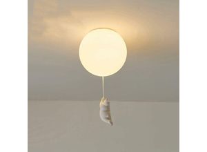 0699935235108 - Comely - Vollständige moderne skandinavische Nachtlampe stehend Bär 25 cm Acrylgeschwindigkeit E27 Acrylseite ohne Lichtquelle für Salon Salon Patio