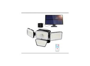 0699935797002 - Solar Wandleuchte 278 led mit Bewegungserkennung led Wandlampe Kaltweiß 6000K Für Hof Garten Flur Terrasse Nahe Wand Pathway Patio Villa