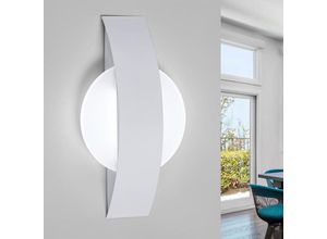 0699935906046 - Comely - Moderne led Innenwandleuchte Weiß 12W Design für Treppenbeleuchtung Wohnzimmer Schlafzimmer Flur - Kaltweißes Licht 6500K