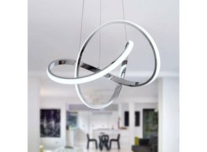 0699939611311 - Comely - Hotlicher moderner Kronleuchter mit kreativem led -Aluminiumband mit unregelmäßigem Lichtring moderne Deckenlampe mit variabler Intensität