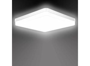 0699939795684 - Plafonnier Led Carré 36WLuminaire Plafonnier Étanche IP54 4350LM 6500K Blanc Froid Utilisé Dans La Salle De Bain Cuisine Chambre à Coucher Couloir