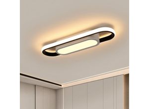 0699940104475 - Moderne LED-Deckenlampe 24W Rechteckige Beleuchtung Warmweiß 3000K 3000LM für Wohnzimmer Schlafzimmer Küche Flur Studio