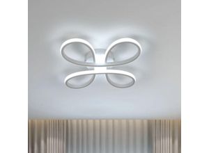 0699942258916 - Aiskdan - Moderne LED-Deckenleuchte aus weißem Aluminium in Blütenblattform Elegante Beleuchtung für Küchen Schlafzimmer Wohnzimmer(Weißlicht)