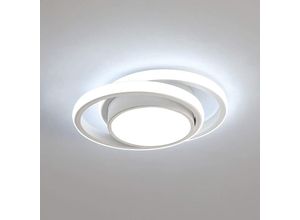 0699942497377 - Delaveek - LED-Deckenlampe Runde Deckenleuchte 32W 2500lm Moderne Deckenleuchte für Flur Schlafen Badezimmer Küche Wohnzimmer Kaltweiß 6500K