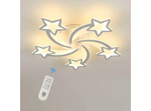 0699943693341 - Plafonnier led Moderne Dimmable 60W Lampe De Plafond Créatif Forme De Étoile à 5 Têtes Métal Acrylique Plafonnier Avec Télécommande Pour Chambre à