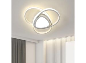 0699944165540 - COMELY Plafonnier LED Deckenleuchte 36W 4050lm Beleuchtung für Schlafzimmer Wohnzimmer Küche Badezimmer Flur Durchmesser 30cm - Weiß - Natürliches