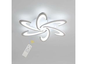 0699946812411 - Led Deckenleuchte Moderne Kreative Blumenform Design Deckenlampe Mit Fernbedienung Dimmbar Metall Acryl Blütenblätter Deckenlicht Schlafzimmer Küche