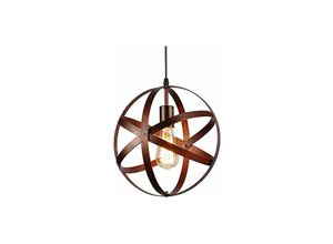 0699950033307 - Aiskdan - E27 Industrielle éclairage de PlafondLampe Suspension Vintage Retro Lustre Plafonniers pour restaurant bar salle à manger luminaire 30cm