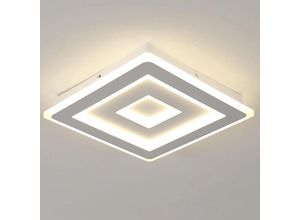 0699950559913 - Comely - Moderne led Deckenleuchte Quadratisch led Deckenlampe 52W Deckenleuchte aus Weißem Acryl ø 40cm für Schlafzimmer Wohnzimmer Flur (4500K