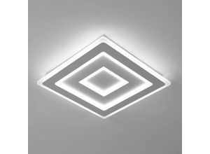 0699950998262 - Comely - Moderne led Deckenleuchte Quadratisch led Deckenlampe 52W Deckenleuchte aus Weißem Acryl ø 40cm für Schlafzimmer Wohnzimmer Flur (6500K