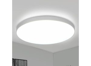 0699951417687 - COMELY LED-Deckenleuchte 18W Modern 2050LM Rund Weiß IP44 Wasserdicht Deckenlampe für Wohnzimmer Schlafzimmer Küche Badezimmer Durchmesser 23CM