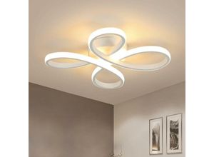 0699955205259 - Comely - Moderne LED-Deckenleuchte aus Aluminium in Form von weißen Blütenblättern Elegante Beleuchtung für Küche Schlafzimmer Wohnzimmer und mehr