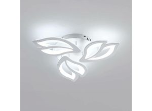 0699958778446 - Comely - Moderner LED-Deckenleuchter aus weißem Acryl Kreatives Design Magnolienblütenblätter für Wohnzimmer Schlafzimmer und Flur - 40W - Weißes