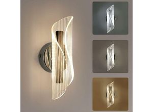 0699959351433 - Delaveek - Wandleuchte 12W kreatives gebogenes Design modernes Innenlicht mit 3 Farbtemperaturen 0699959351433 - Delaveek - Wandleuchte 12W kreatives gebogenes Design modernes Innenlicht mit 3 Farbtemperaturen