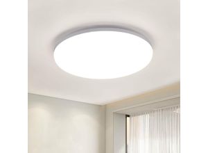 0699959545269 - 36W 3200LM LED-Deckenlampe - Ultradünnes modernes Design Perfekt für Badezimmer Küche Schlafzimmer Flur Balkon Ø23H4cm 4000K Naturweiß