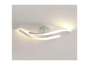 0699960716450 - LED-Deckenleuchte Wellenförmige Deckenleuchte mit 2 gebogenen Lichtern Moderne Deckenleuchte 18W für Wohnzimmer Schlafzimmer Küche Esszimmer