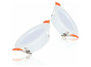 0699963310594 - Delaveek - led Einbaustrahler 6000K Weiß led Einbauleuchten aus Aluminium Druckgussmaterial 80Ra Anzeigeindex Spot led mit 60 ° Abstrahlwinkel für