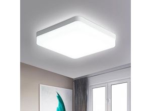 0699963830108 - LED Deckenleuchte Kaltweiß 6000K Quadrat 18x18cm Deckenleuchte für Badezimmer Wasserdicht IP54 Für Bad Schlafzimmer Wohnzimmer Küche