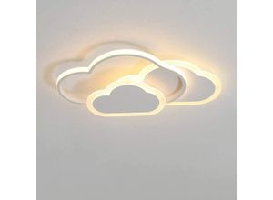 0699965807771 - 3D Plafonnier Led Creative Stéréoscopique Nuages ​​Plafonnier Éclairage De La Lampe pour Garçons Filles Chambre Jardin Lumière Blanche Chaude 32W