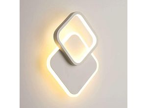 0699966306822 - Homero moderne und kreative quadratische Wandleuchte 21W-LED-Doppel-Acrylschicht mit Metallbeleuchtung 220 v Drei-Farben-Abstufung Einfacher und