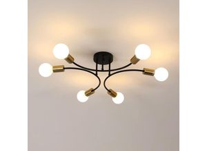 0699966884726 - Comely - Industrie-Deckenleuchte Vintage Pendelleuchte Kreative Metallkäfig E27 Retro Deckenlampe für Schlafzimmer Wohnzimmer Küche Flur