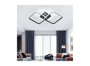 0699967676375 - Comely - Moderne led -Deckenlampe 42 -w -led -Quadrat -Kronleuchter -Acryl -Deckenlampe für das Küchen -Esszimmerstudio -Büro 6500000 Durchmesser