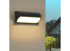 0699968617216 - AISKDAN Moderne 18W Led Außenwandleuchte mit Bewegungsmelder - IP65 Anthrazit Design in Form einer wasserdichten Wandleuchte für Villa Veranda