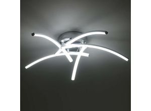 0699969904674 - Delaveek - led Deckenleuchte Modernes Design Kaltweiß 6000K Wellenform Deckenlampe 35W Für Wohnzimmer Schlafzimmer Esszimmer Büro