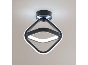 0699971397976 - 21W LED-Deckenlampe Einfache geometrische Metall-Deckenlampe für Wohnzimmer Schlafzimmer Flur Weißes Licht 6000K - Aiskdan