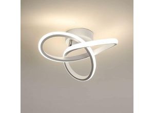 0699973486005 - Goeco - led Deckenleuchte 22W Modernes Design Deckenlampe Neutralweiß 4000K Für Küche Esszimmer Schlafzimmer Flur Flur Eingang Balkon Weiß