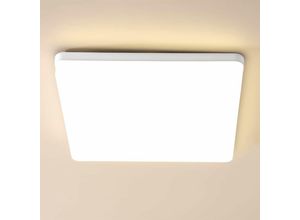 0699974098535 - Delaveek - led Deckenleuchte Neutralweiß 4000K Quadrat 30x30cm Deckenleuchte für Badezimmer Wasserdicht IP54 Für Bad Schlafzimmer Wohnzimmer Küche