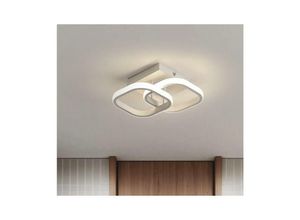 0699974706638 - Dimmbare LED-Deckenlampe Rechteckige Leuchte Weiß 19W Moderne Beleuchtung 3000K-6500K Industrielle Beleuchtung für Wohnzimmer und Schlafzimmer