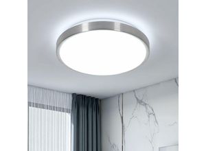 0699975998247 - Delaveek - LED-Deckenleuchte modernes Design kühles Weiß 6000K rund Deckenlampe für Wohnzimmer Schlafzimmer Esszimmer Büro