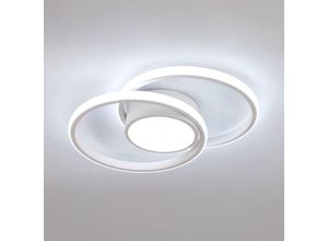 0699976295932 - LED-Deckenlampe 39W 2500lm Kaltweiß 6500K Modernes Design Rund für Schlafzimmer Flur Badezimmer - Aiskdan