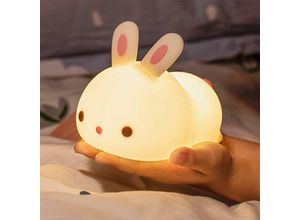 0699976789004 - Aiskdan - Veilleuse Pour Enfant bébé Veilleuses led Veilleuse Animal Couleur Lapin Type Rechargeable Modifiable Adapté Aux Enfants bébés et Filles