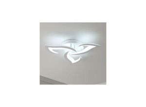 0699978087368 - Moderne Led-Deckenlampe 33W 3300LM Kreatives Weißes Blütenblatt-Design 6000K Kaltes Weiß Acryl-Deckenlampe für Schlafzimmer Wohnzimmer