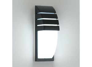 0699981538352 - Wandleuchte Innenbereich Außenbereich Schwarz 12W 6000K Kaltweiß led IP65 Wasserdicht Wandleuchte für Hof Garten Terrasse Nähe Patio - Comely